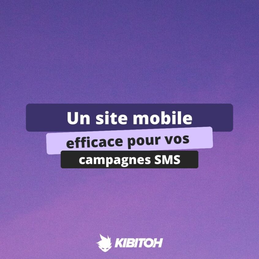 Un site mobile pertinent pour vos campagnes SMS
